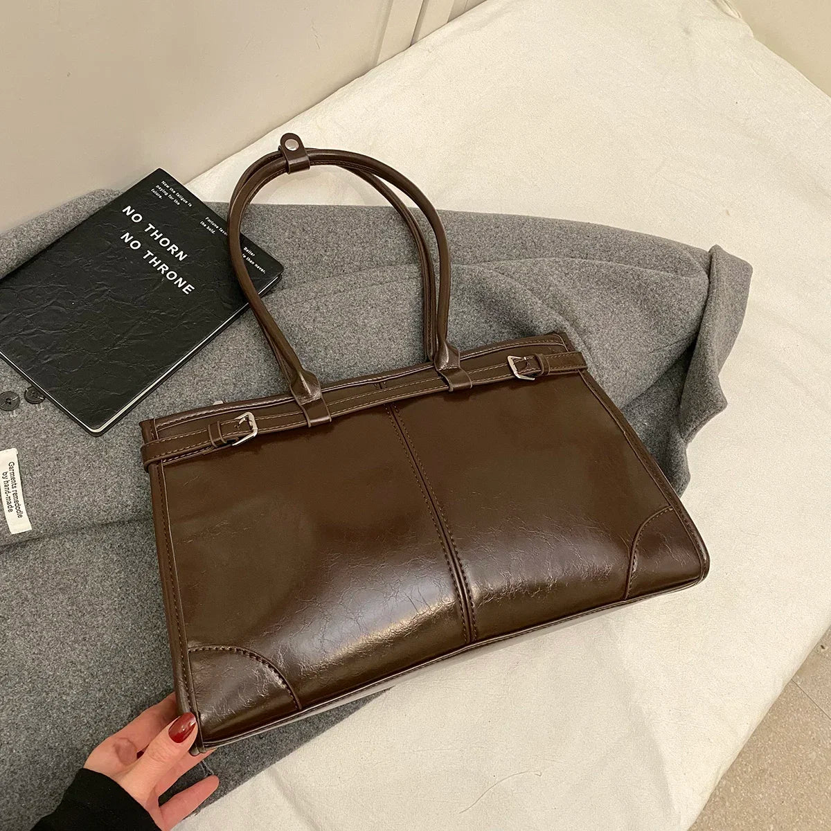 New Soft PC Shoulder Tote Bag | Lightweight Daily Hand-Held Tote Bag for Women