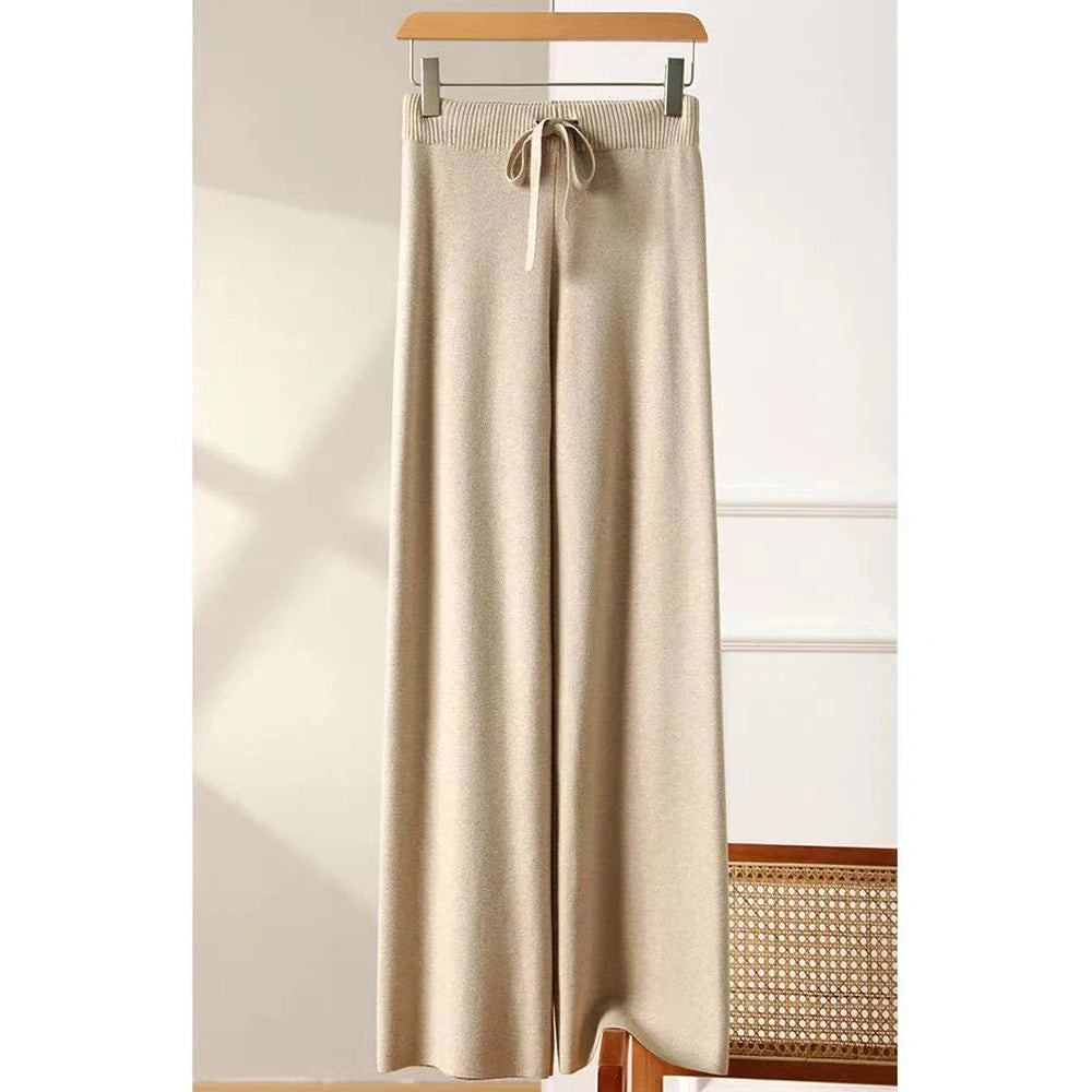 Knit Wide Leg Y2k Casual Pants