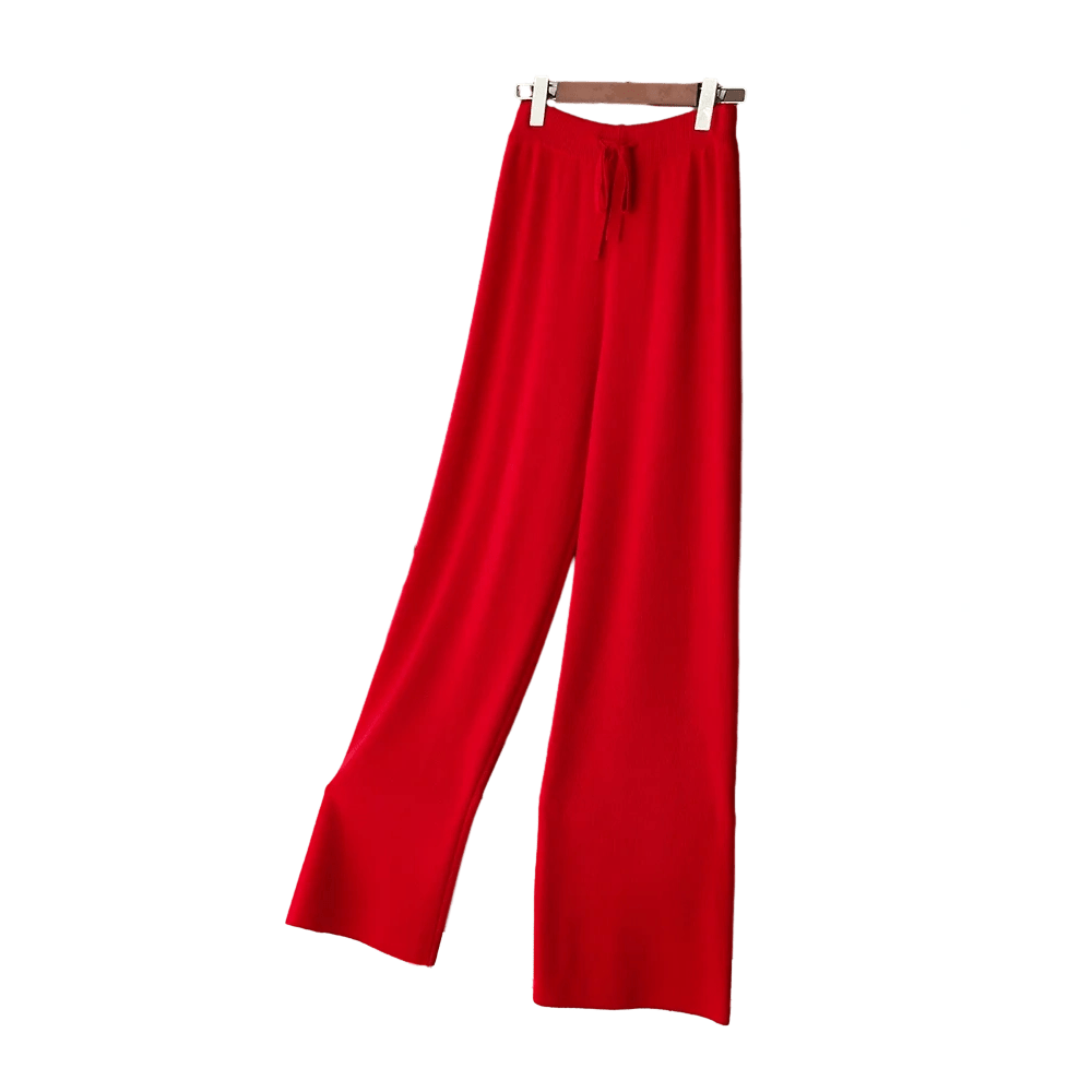 Knit Wide Leg Y2k Casual Pants