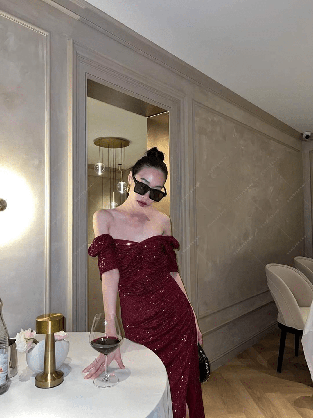 Women's Maxi Dress Sequin Off Shoulder Cocktail Dresses