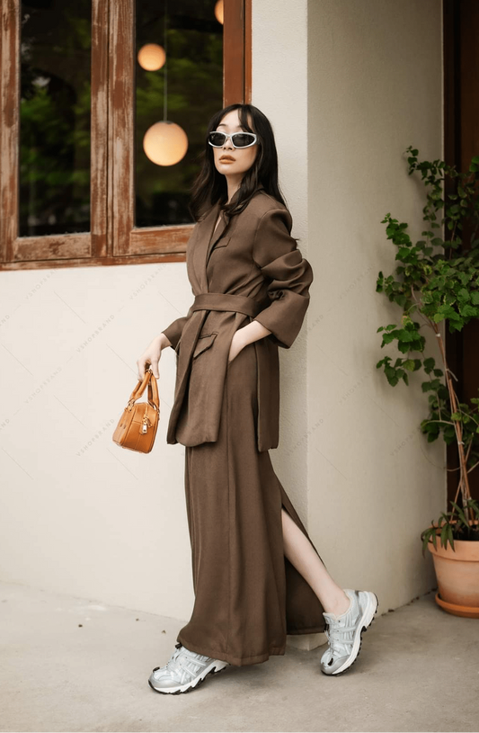 piece set oversize Blazer