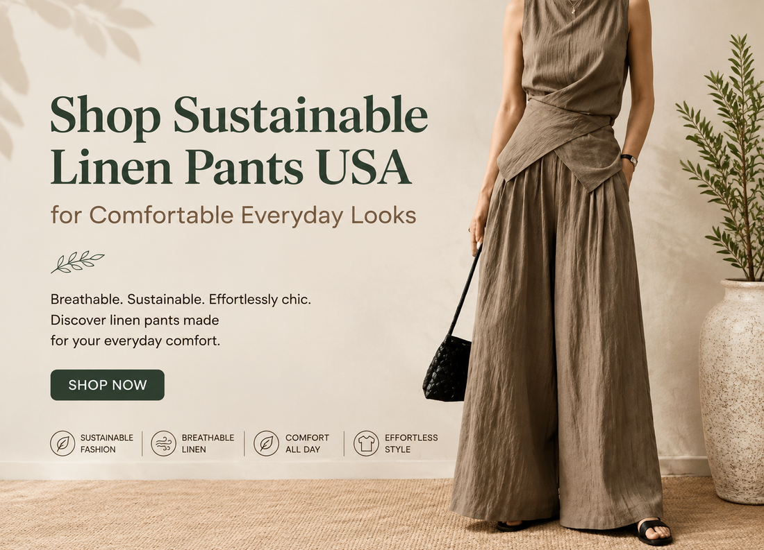 Shop Sustainable Linen Pants USA for Comfortable Everyday Looks