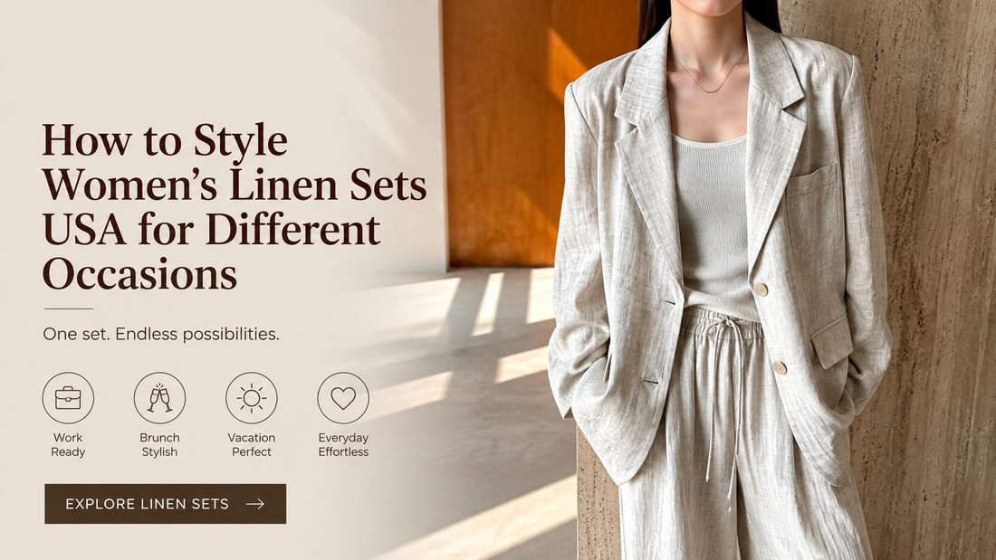 How to Style Women's Linen Sets USA for Different Occasions