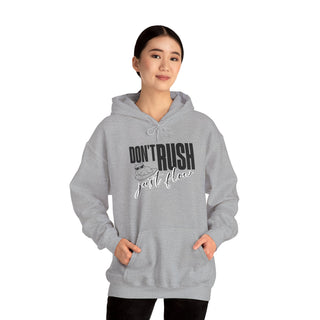 Don't Rush Just Flow Hoodie - Unisex Heavy Blend Sweatshirt for Relaxed Vibes