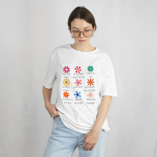 Inspirational Floral Quote T-Shirt | Unisex Softstyle Tee for Positive Vibes