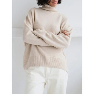 Women's Sweaters Oversize Turtleneck Pullovers Knitted