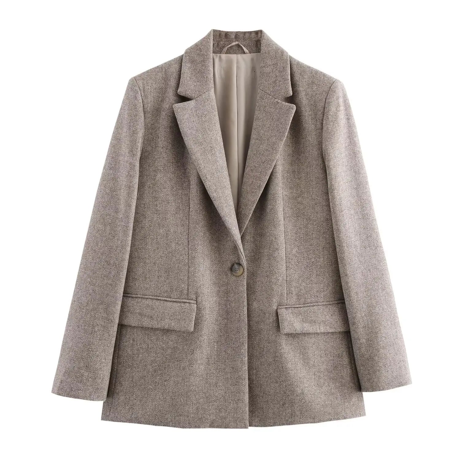 Gray blazer on a white background
