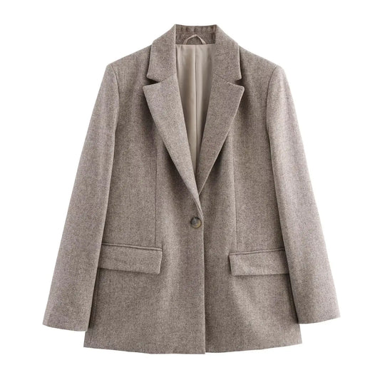 Gray blazer on a white background
