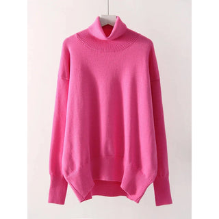 Turtleneck Sweater Pullovers Oversize Jumper