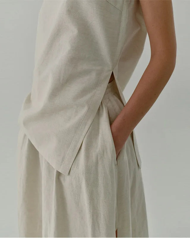 linen skirt