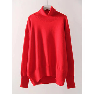 Turtleneck Sweater Pullovers Oversize Jumper