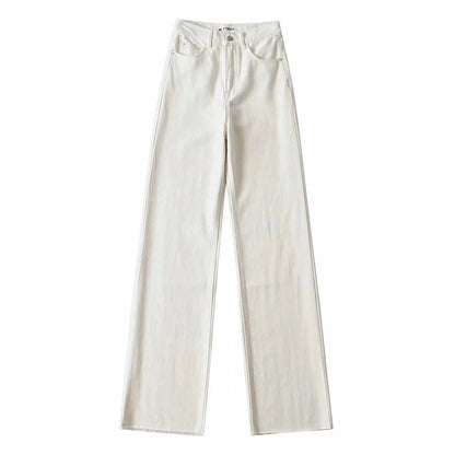 Women's High Waist Streetwear Boyfriend Denim Wide Leg Jeans