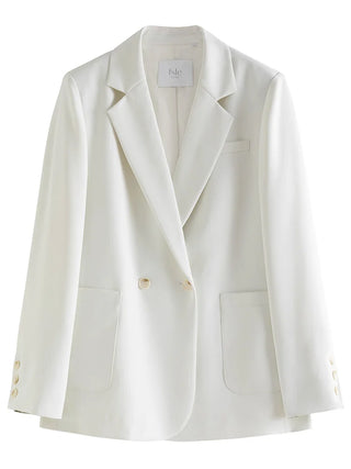 white blazer suit