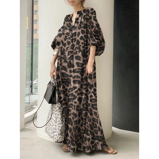 Leopard maxi dress