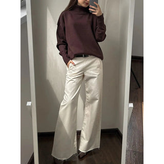 Turtleneck Sweater Pullovers Oversize Jumper