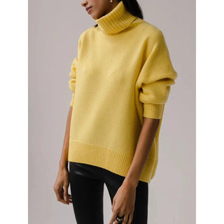 Women's Sweaters Oversize Turtleneck Pullovers Knitted