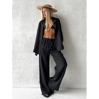 cotton casual pants set