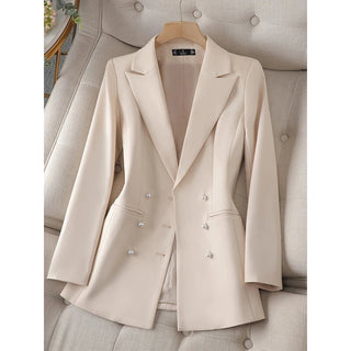 Women's triple-breasted blazer with a notched collar