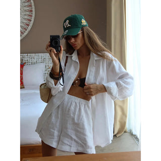 cotton casual pants set