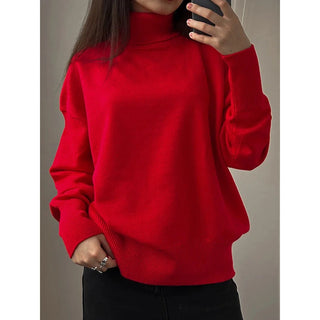 Turtleneck Sweater Pullovers Oversize Jumper