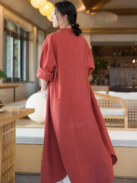 linen maxi dress