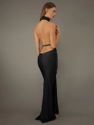 Women's Backless Bodycon Sexy Maxi Dress