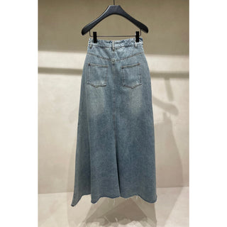 Women's Demin Maxi Jeans Skirt A-line Casual